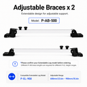 Adjustable Diagonal Braces Only (Pair) for Outdoor Screen P-EL Legs