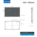 3C SERIES – FIXED FRAME ANTI-SPECKLE SCREEN | PURE IMAGE FOR TRIPLE LASER