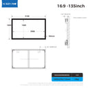 FP Series — Fixed Frame Black Diamond ALR Screen (Long-Throw, 8K Ready)