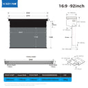 AW SERIES – ELECTRIC DROP-DOWN UST ALR SCREEN Wind-Stable Precision, Effortless Control