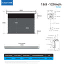 AJ Series – Wall-Mounted UST ALR Tension Screen | Precision Flatness