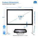 QB Series – Ultra Outdoor 100″ Quick-Deploy Screen