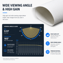 TW Series – Large-Format Woven Acoustically Transparent Fixed-Frame Screen