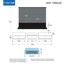 All-in-One Laser TV Cabinet – Motorized UST ALR Screen + Custom Media Console