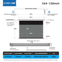 TI Series Long Throw ALR Screen – Ceiling Recessed Hidden Lift