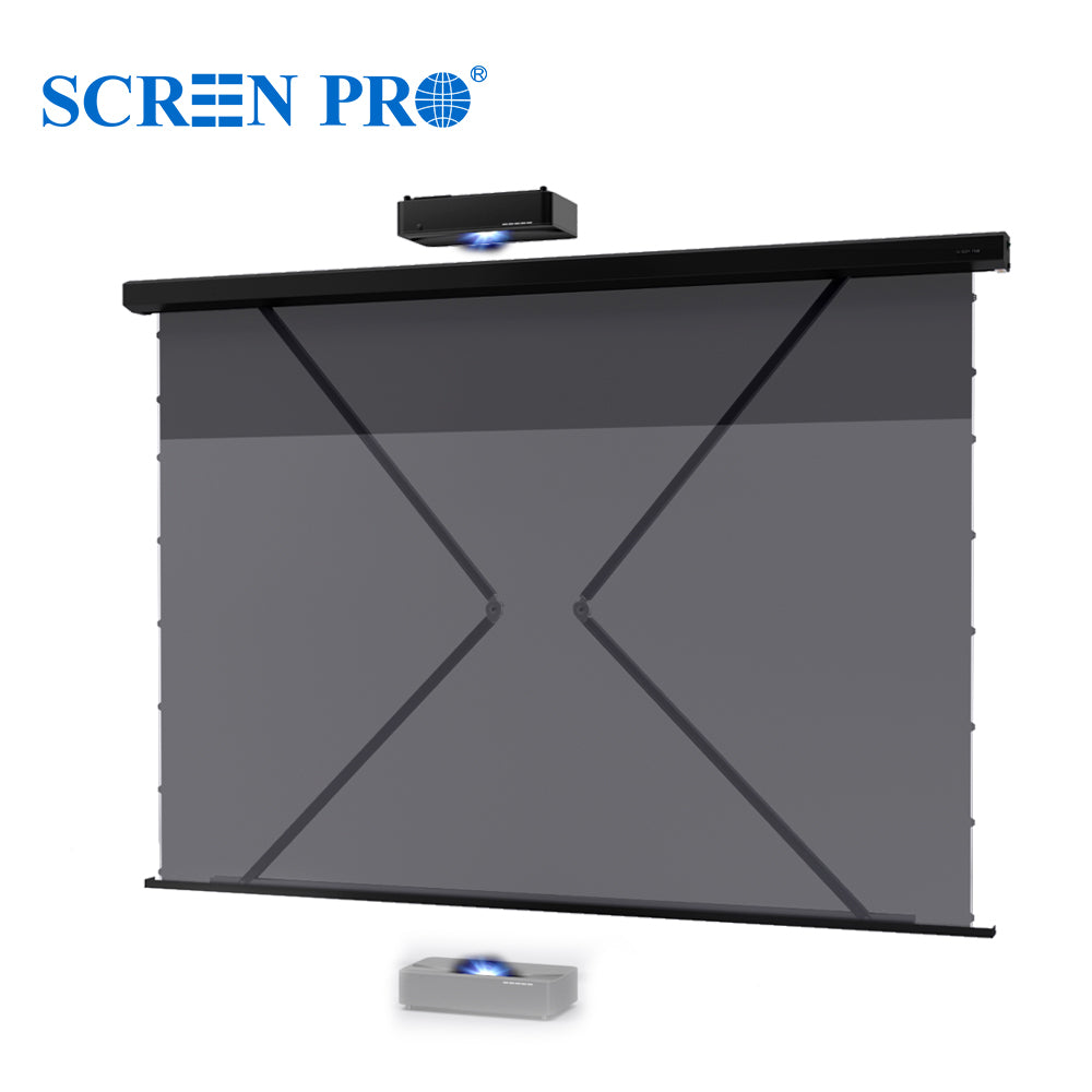 Electric Drop-Down UST ALR Screen with Anti-Wind Design – AW Series ...