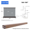 TD Series Long Throw ALR Screen – Motorized Floor Rising