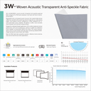 3W Series – Floor Rising Acoustic Transparent Anti-Speckle Screen