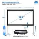QB Series – Ultra Outdoor 100″ Quick-Deploy Screen