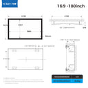 MW Series — Fixed-Frame Matte White Screen (Reference 1.0 Gain, 4K/8K Ready)