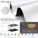 MW Series — Fixed-Frame Matte White Screen (Reference 1.0 Gain, 4K/8K Ready)