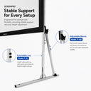 Extendable Leg for Outdoor Projection Screens