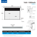 SL Series – Motorized High-Gain Projection Screen | Brighter Color, Cleaner Detail